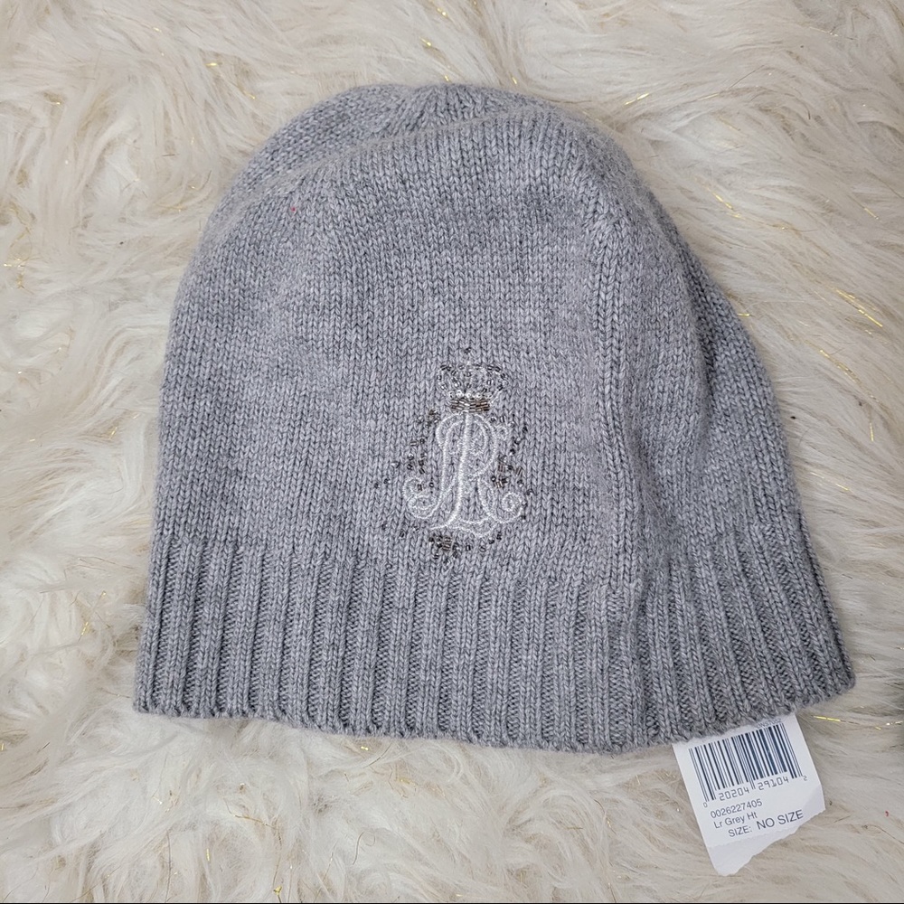 NWT Ralph Lauren gray beanie